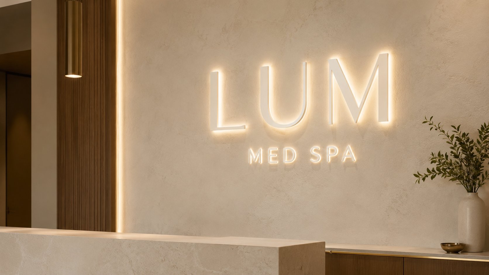 Small Illuminated Logo Sign